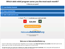 Tablet Screenshot of nebraskadebtrelief.org